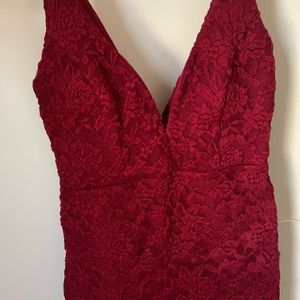 Red Lace Bodycon Dress